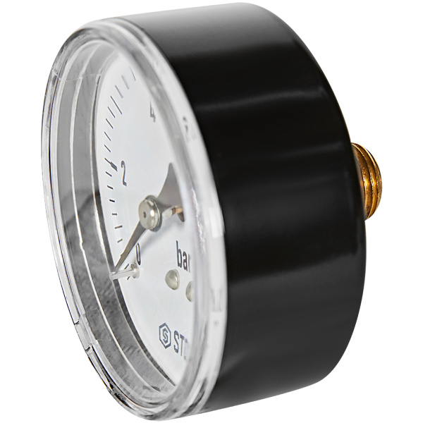 Манометр аксиальный STOUT корпус Dn 63 мм 1/4 , 0...10 бар, кл.2.5, SIM-1009-631008
