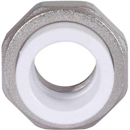 Политэк 20х1/2" Муфта разъемная с внутренней резьбой для полипропиленовых труб под сварку (цвет белый)