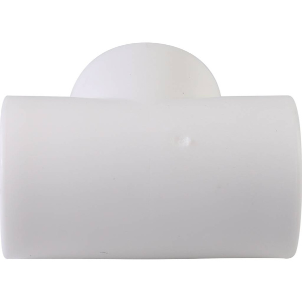 Политэк d=20 Тройник для полипропиленовых труб под сварку (цвет белый)