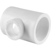 Политэк 63х40х63 Тройник переходной для полипропиленовых труб под сварку (цвет белый)