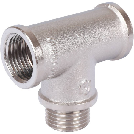 STOUT Тройник ВНВ никелированный 1/2"x1/2"x1/2"