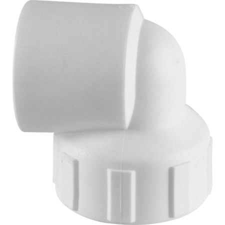 Политэк 32x1" Угольник с внутренней резьбой для полипропиленовых труб под сварку (цвет белый)