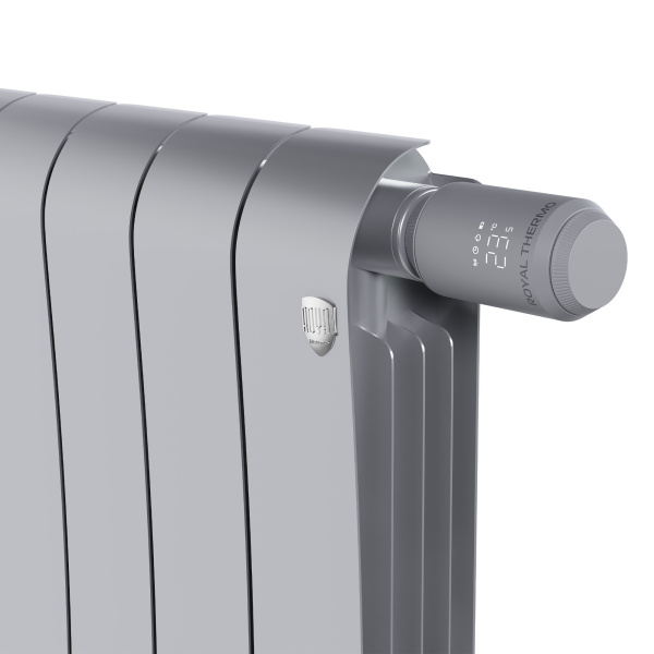 Термостат радиаторный электронный Royal Thermo Smart Heat 2.0, серебристый