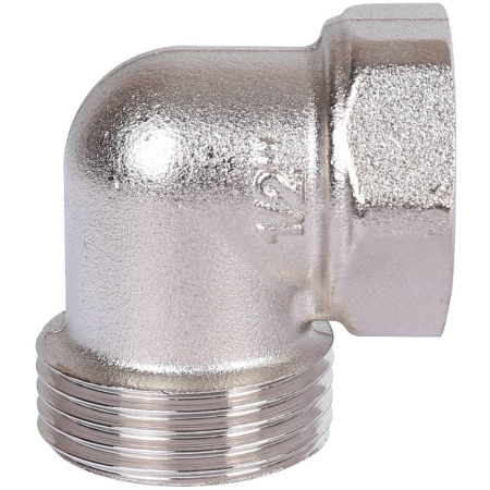 STOUT Разъемное угловое соединение "американка" ВН, никелированное 1/2"