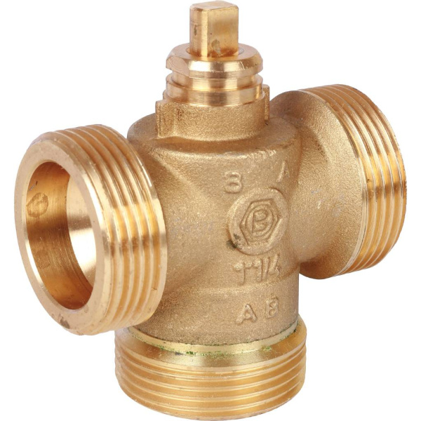 STOUT Компактный 3-Ходовой зональный клапан, сервопривод 230V, с кабелем 1м., НР 1 1/4