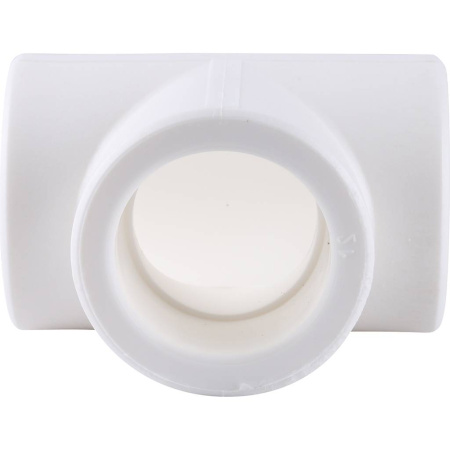 Kalde d=40 Тройник для полипропиленовых труб под сварку (цвет белый)