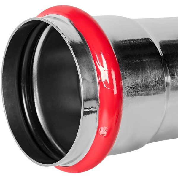 Угольник ROMMER 45° ВПр-ВПр, 88,9, из нержавеющей стали прессовой, RSS-1005-000088