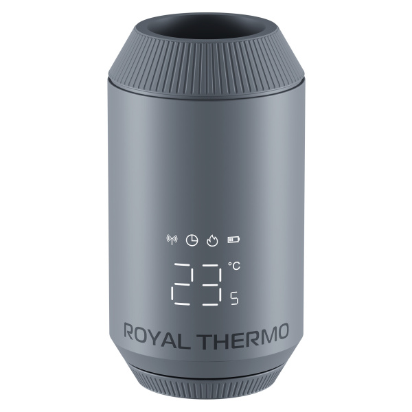 Термостат радиаторный электронный Royal Thermo Smart Heat 2.0, серебристый
