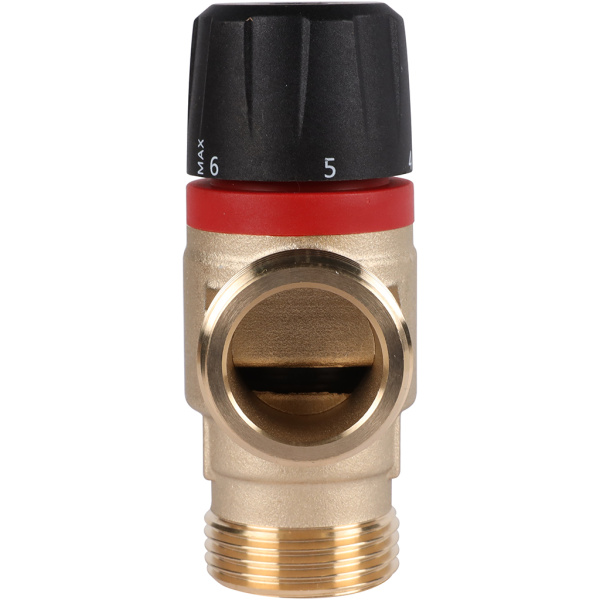 ROMMER RVM-0232-256025 ROMMER Термостатический смесительный клапан для систем отопления и ГВС 1  НР 35-60°С KV 2,5 (боковое смешивание)