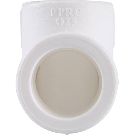 7B11000025 FIRAT Угольник 90* d=25 для полипропиленовых труб под сварку (цвет белый)