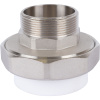 Политэк Политэк White fittings 63х2" Муфта разъемная с наружной резьбой для полипропиленовых труб под сварку (цвет белый)