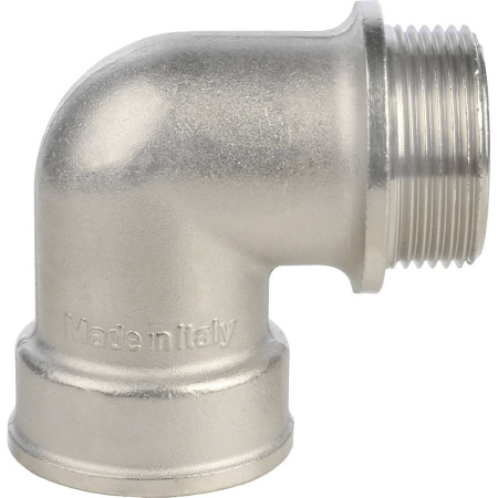 STOUT Угольник с упором НВ никелированный 1"1/4