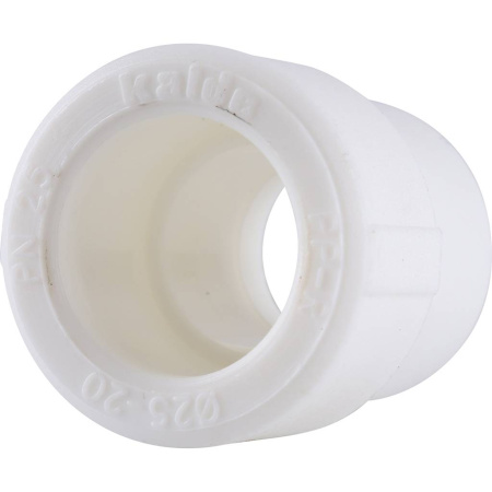 Kalde 25х20 Муфта переходная для полипропиленовых труб под сварку (цвет белый)