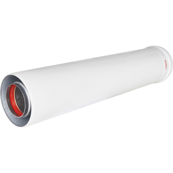 ROMMER RCA-6010-000500 Удлинитель дымохода коакс. раструбн. 60/100 L 500