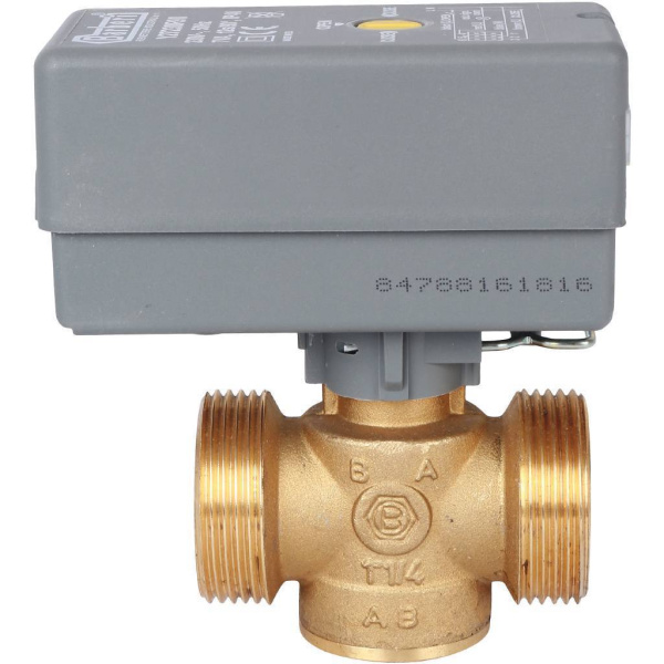 STOUT Компактный 2-Ходовой зональный клапан, сервопривод 230V, с кабелем 1м., НР 1 1/4