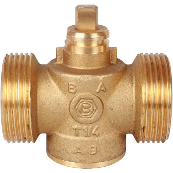 STOUT Компактный 2-Ходовой зональный клапан, сервопривод 230V, с кабелем 1м., НР 1 1/4