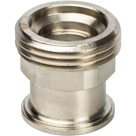 STOUT Разъемное соединение с плоским уплотнением, никелированное 1"