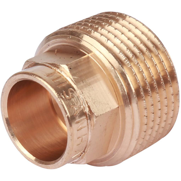 Sanha 4243g переход ВП-НР, бронза15x3/4, для медных труб под пайку