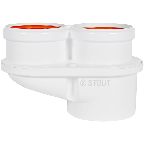 STOUT SCR-0080-250001 STOUT Адаптер моноблочный универсальный для перех. на двухтрубную систему традиц. с D60(м)/100(п) на D80(м)/80(м) литой, SCR-0080-250001