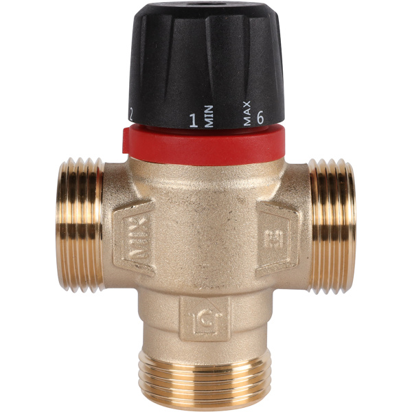 ROMMER RVM-0232-256025 ROMMER Термостатический смесительный клапан для систем отопления и ГВС 1  НР 35-60°С KV 2,5 (боковое смешивание)