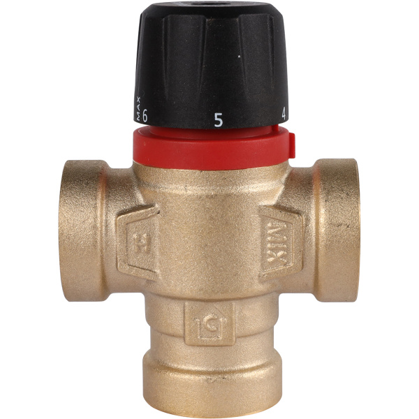 ROMMER RVM-0111-164320 ROMMER Термостатический смесительный клапан для систем отопления и ГВС 3/4  ВР 20-43°С KV 1,6 (боковое смешивание)