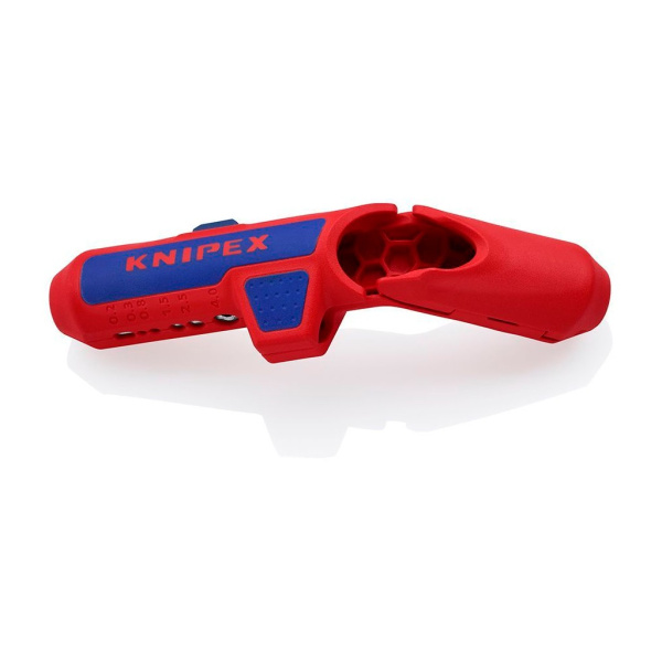 Стриппер KNIPEX ErgoStrip универсальный для круглых проводов, 0.2-4 мм2, d8-13 мм, длина 135 мм, SB, KN-169501SB