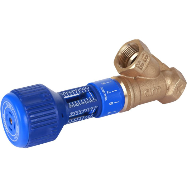 Cimberio Клапан балансировочный ручной 727ОТ 3/4 обычн. латунь Kvs=7,28 PN20 BB без изм. ниппелей Cimberio