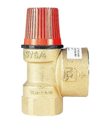 Watts SVH 30 x 2 Предохранительный клапан для систем отопления (красная крышка) 3 бар