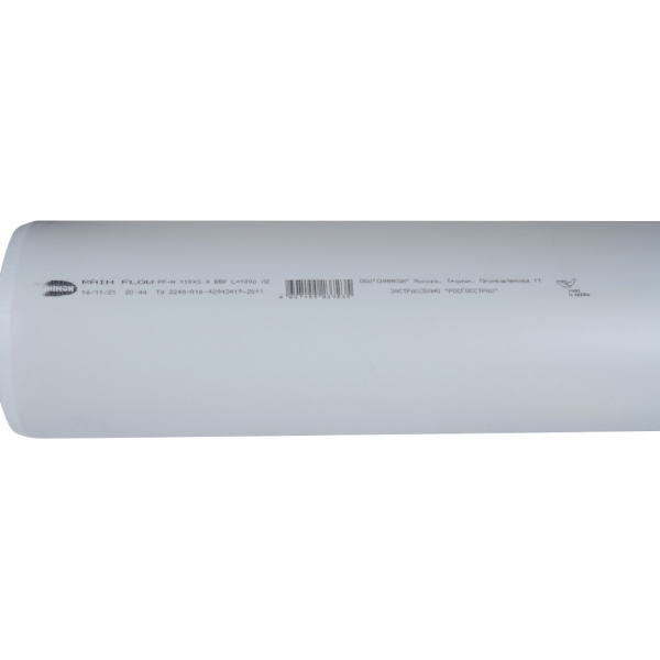 Sinikon Труба ПП D 110 L 1000 S 3,4 Rain Flow