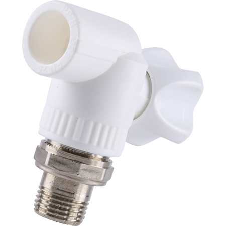 Kalde Кран шаровой разборный угловой с накидной гайкой 20х1/2"