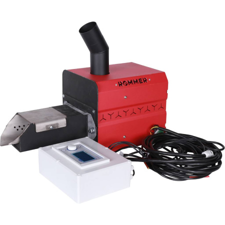 ROMMER Горелка пеллетная приставная "Rommer" - 25 (горелка+ПУ+механизм+бункер200)