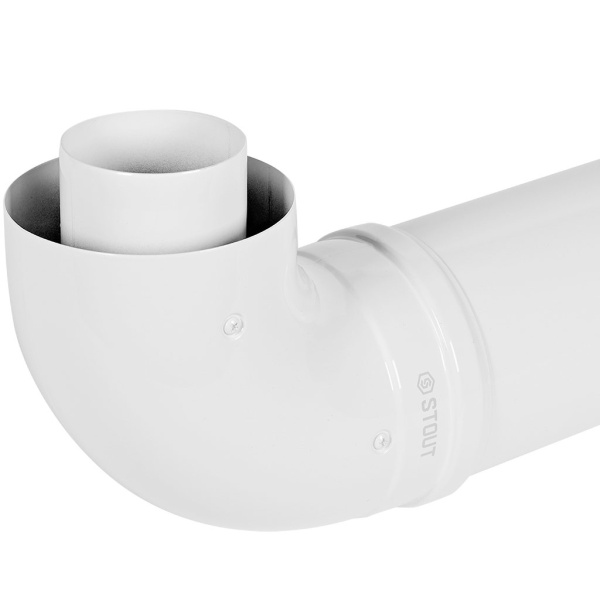STOUT SCR-8125-251000 STOUT Комплект дымохода УНИВЕРСАЛЬНЫЙ традиц. коакс. D80/125, L1000 (хомут, накладки декоративные, рабочая длина 680мм), SCR-8125-251000