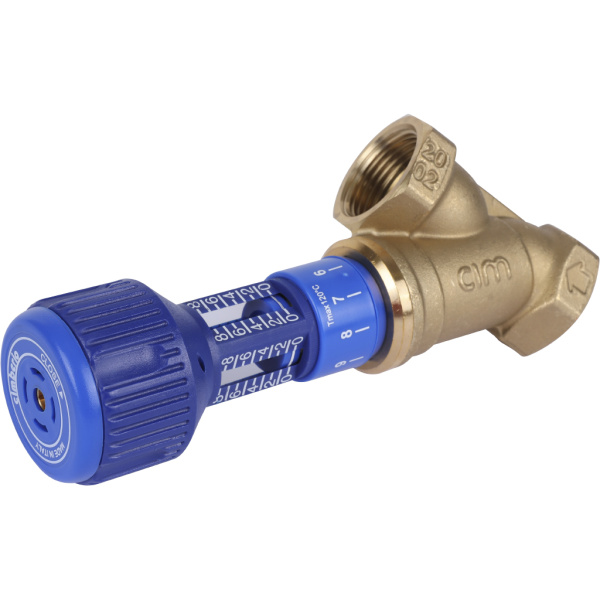 Клапан балансировочный ручной 727ОТ 1 обычн. латунь Kvs=11,76 PN20 BB без изм. ниппелей Cimberio