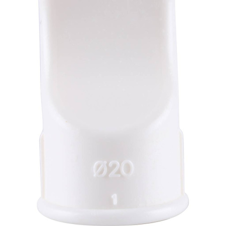 Kalde d=20 Обводное колено для полипропиленовых труб под сварку (цвет белый)