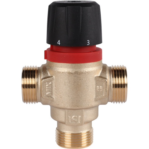 ROMMER RVM-0122-166020 ROMMER Термостатический смесительный клапан для систем отопления и ГВС 3/4 НР 35-60°С KV 1,6 (боковое смешивание)