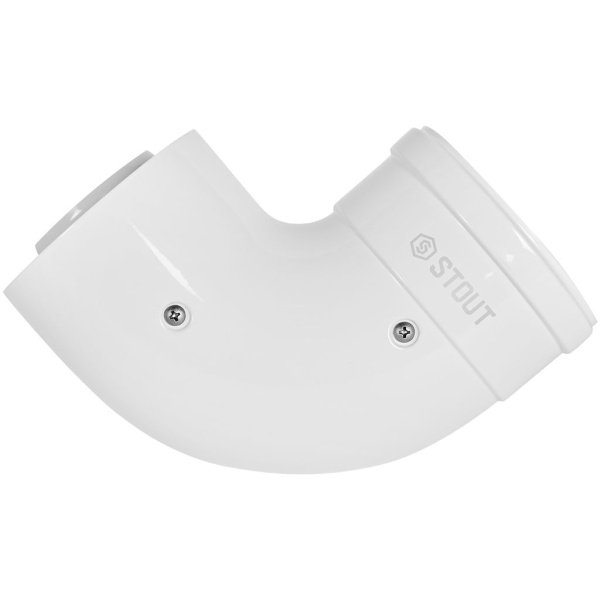 STOUT SCR-8610-000090 STOUT Отвод 90° конденсац. коакс. D60(п-м)/100(п-м), SCR-8610-000090
