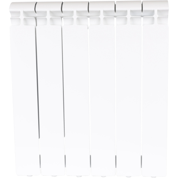 STOUT ALPHA 500 6 секций радиатор алюминиевый боковое подключение (белый RAL 9016)