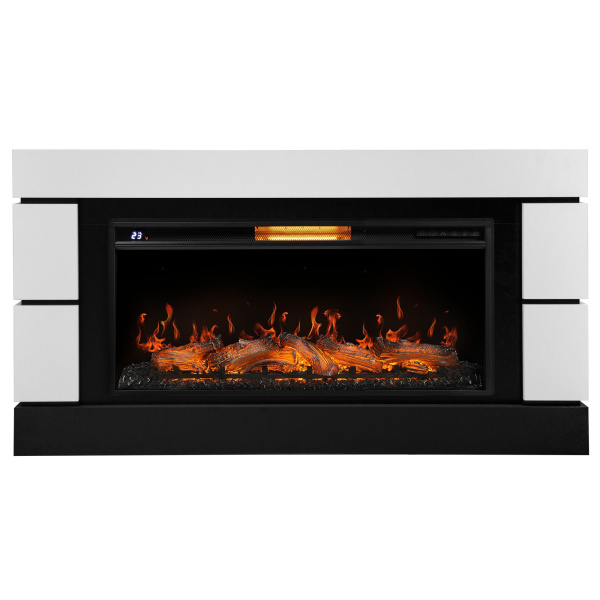 Каминокомплект: Очаг Electrolux EFP/P-3620LS, портал Moderno 42/40/36, белый, р/в