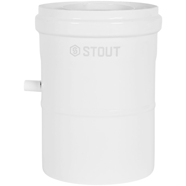 STOUT SCR-6010-250300 STOUT Адаптер подключения УНИВЕРСАЛЬНЫЙ c конденсатоотв. вертик. традиц. коакс. D60(м-м)/100(п-м) (хомут,фланец,втулка,адаптер) кроме Immergas,Navien D75/100, SCR-6010-250300