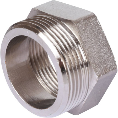 STOUT Разъемное соединение "американка" ВН, никелированное, уплотнение под гайкой по плоскости, 1? 1/4