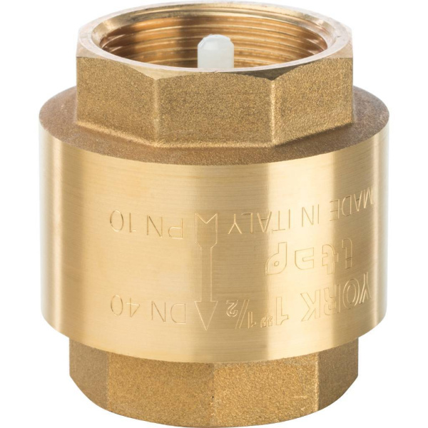 STOUT 1 1/2" Клапан обратный пружинный муфтовый с пластиковым седлом