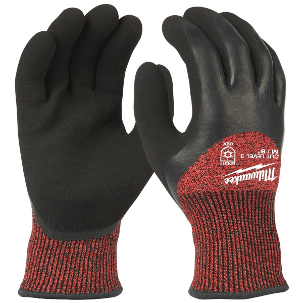 Перчатки защитные Milwaukee Winter Cut level 3/C M/8