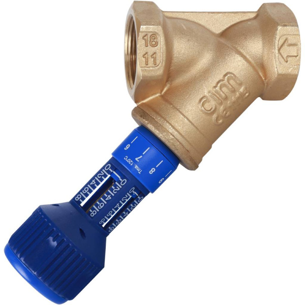 Cimberio Клапан балансировочный ручной 727ОТ 1.1/4 обычн. латунь Kvs=21,6 PN20 BB без изм. ниппелей Cimberi