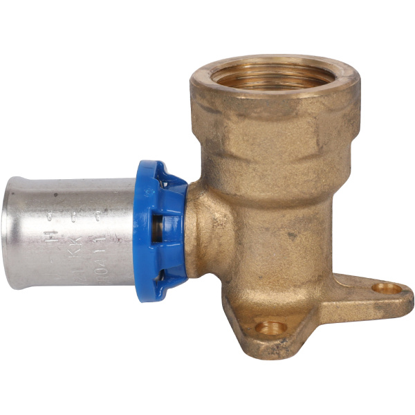 APE Угольник настенный с креплением удлинённый 1/2"х16 для металлопластиковых труб прессовой