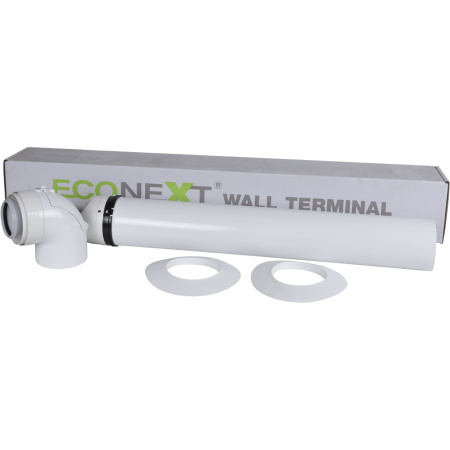 DeDietrich Горизонтальный коаксиальный дымоход 80/125мм