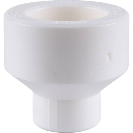 Kalde 63x25 Муфта переходная для полипропиленовых труб под сварку (цвет белый)