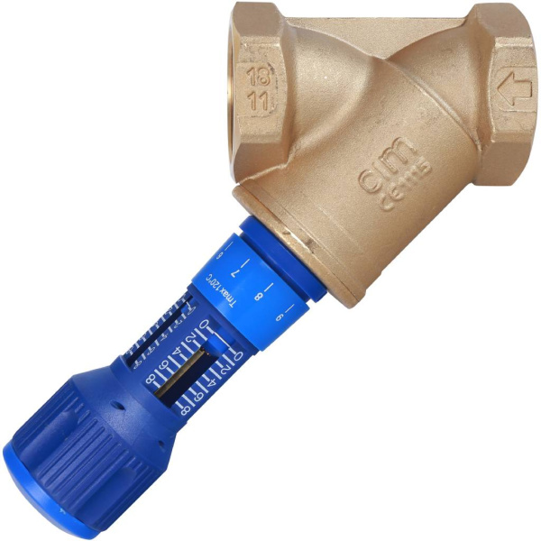 Cimberio Cimberio Клапан балансировочный ручной 727ОТ 2 обычн. латунь Kvs=50,52 PN20 BB без изм. ниппелей Cimberio