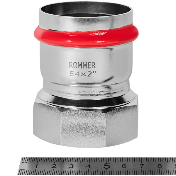 Переходник ROMMER ВПр-ВР, 54х2, из нержавеющей стали прессовой, RSS-1022-000542