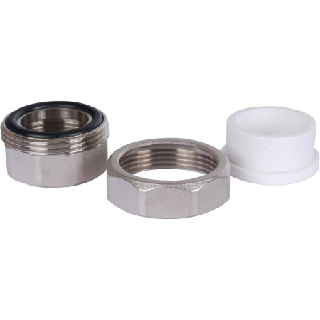 Политэк 32х1 1/4" Муфта разъемная с внутренней резьбой для полипропиленовых труб под сварку (цвет белый)