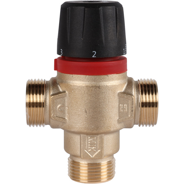 ROMMER RVM-1121-186520 ROMMER Термостатический смесительный клапан для систем отопления и ГВС 3/4  НР 30-65°С KV 1,8 (центральное смешивание)